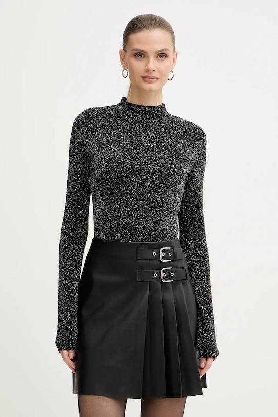 Morgan longsleeve z elastanem czarny TBRIN