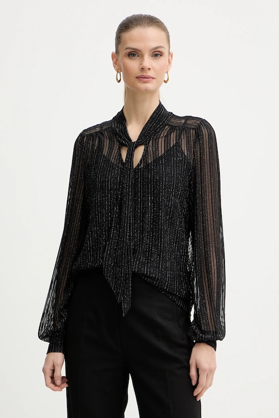 Morgan bluzka wzorzyste czarny TEVAL