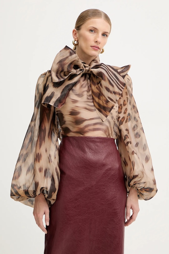 Pamučna bluza Retrofete Peregrine regular bež R.FW25.11912.11