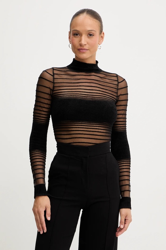 Retrofete bluzka Katrine wzorzyste czarny R.FW25.12072.12