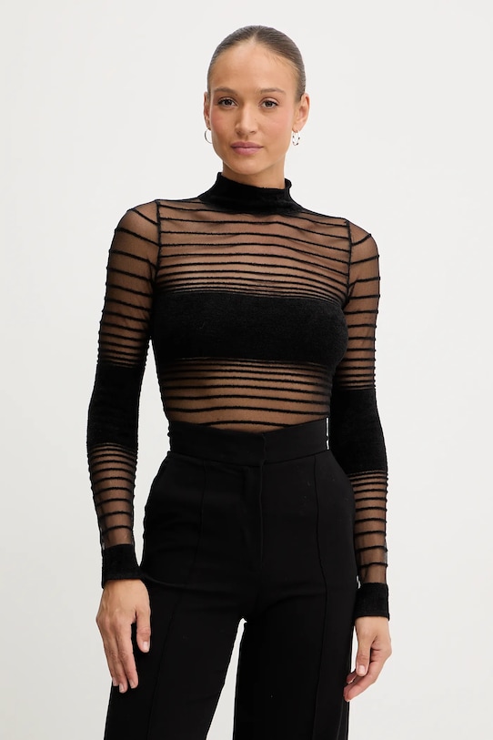 Retrofete bluzka Katrine wzorzyste czarny R.FW25.12072.12