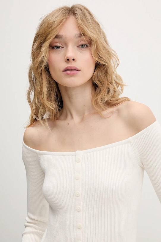 Abercrombie & Fitch sweter beżowy KI150.5429.178