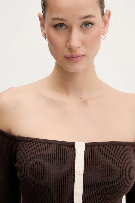 Πουλόβερ Abercrombie & Fitch καφέ KI150.5429.480