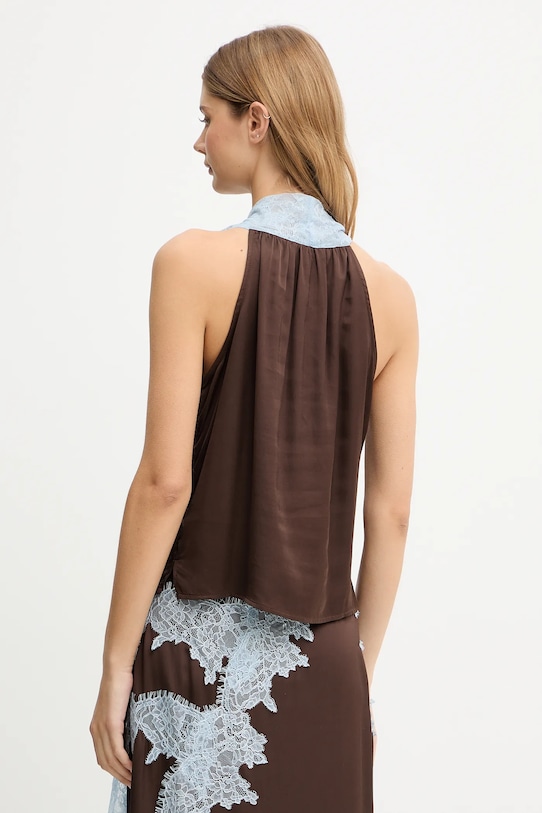 Odzież Never Fully Dressed bluzka NFDTO1930 brązowy