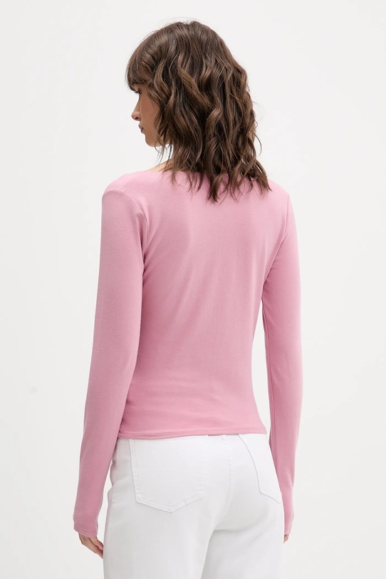 Oblečenie Tričko s dlhým rukávom Hollister Co. KI339.5066.620 ružová