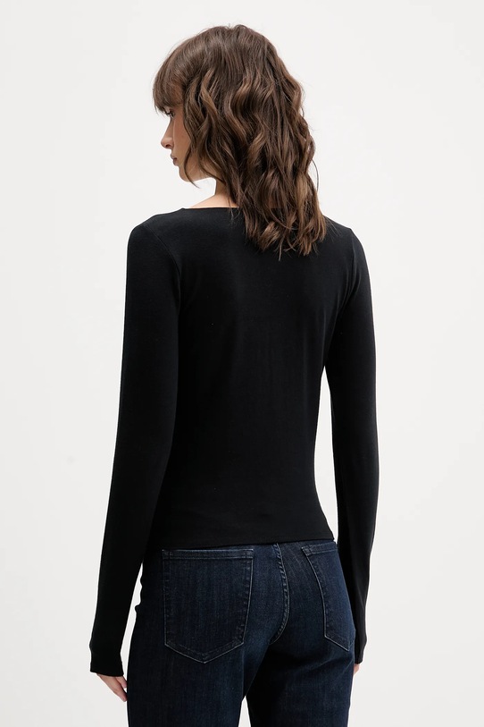 Odzież Hollister Co. longsleeve KI339.5066.900 czarny