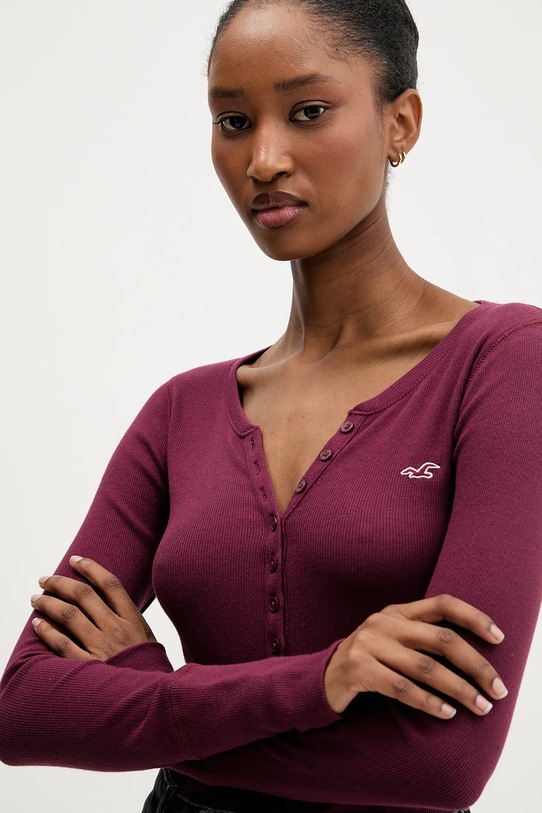 Hollister Co. longsleeve bordowy KI339.5296.520