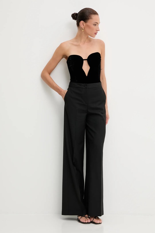 Βελούδινο κορμάκι Bardot 58787TB μαύρο AW25