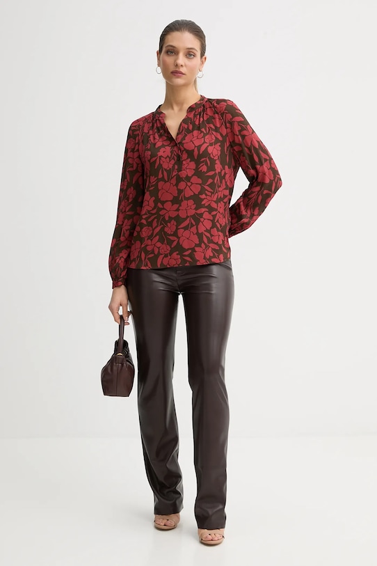 United Colors of Benetton bluzka 50IGDQ0CN bordowy AW25