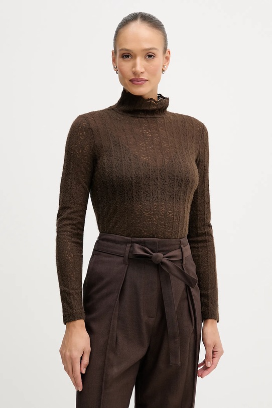 United Colors of Benetton sweter pozostałe brązowy 5W77DQ0AT