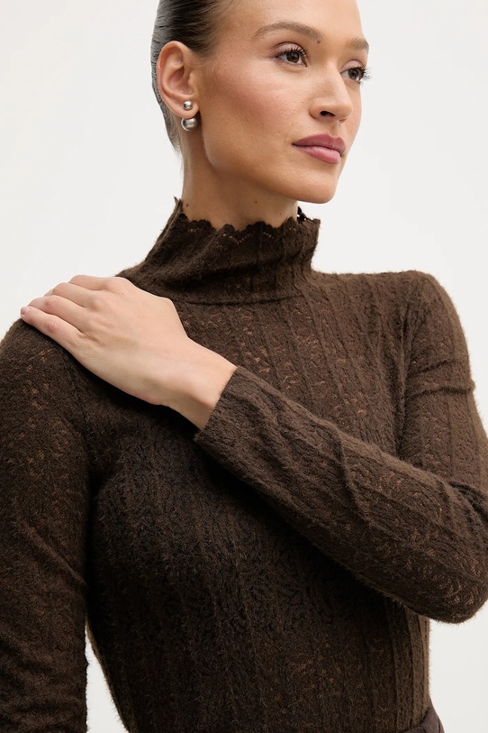 United Colors of Benetton sweter brązowy 5W77DQ0AT