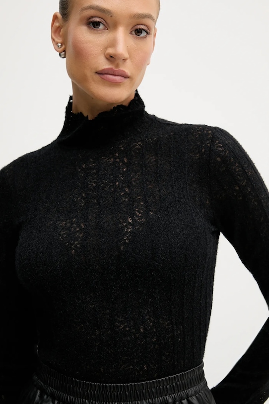 United Colors of Benetton sweter czarny 5W77DQ0AT