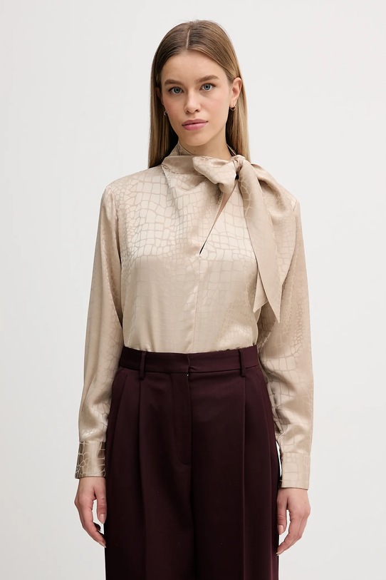 Sisley bluzka wzorzyste beżowy 5UTBLQ0A4