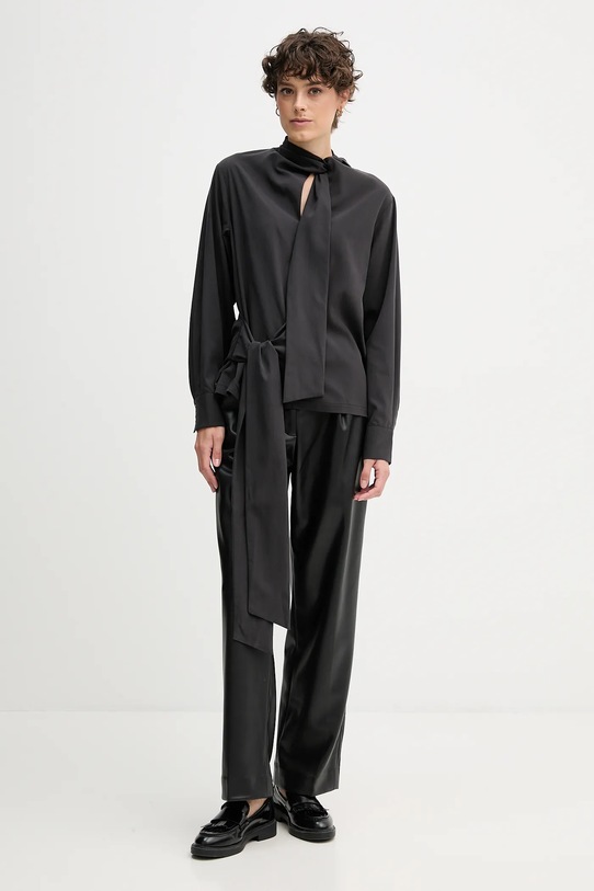 Sandro Ferrone bluzka S165YBFCRUSCA czarny AW25