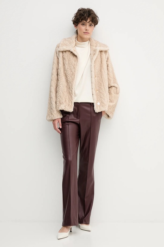 Sandro Ferrone bluzka S22YBFLOGICA beżowy AW25