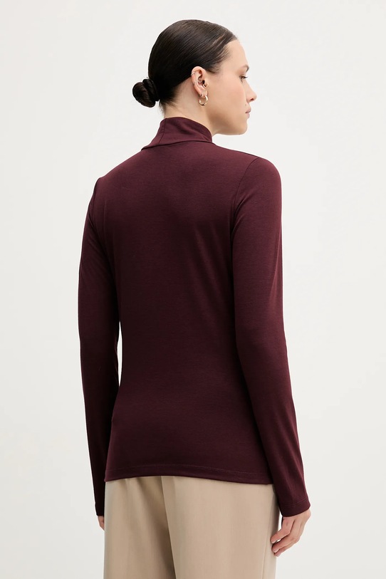 Odzież Sandro Ferrone longsleeve S98YBFSENSO bordowy