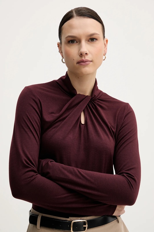 Sandro Ferrone longsleeve bordowy S98YBFSENSO