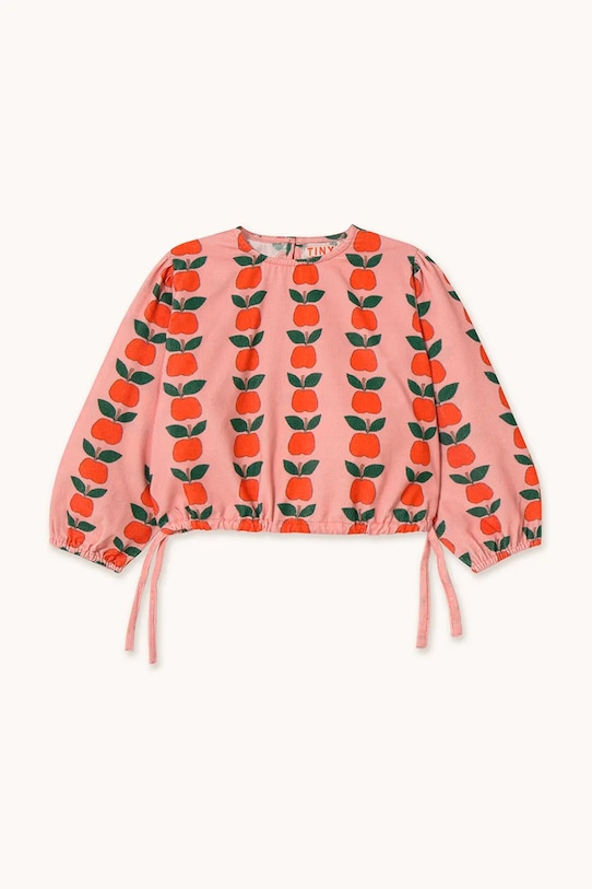 Tinycottons bluzka dziecięca APPLES BLOUSE AW25.383 różowy AW25