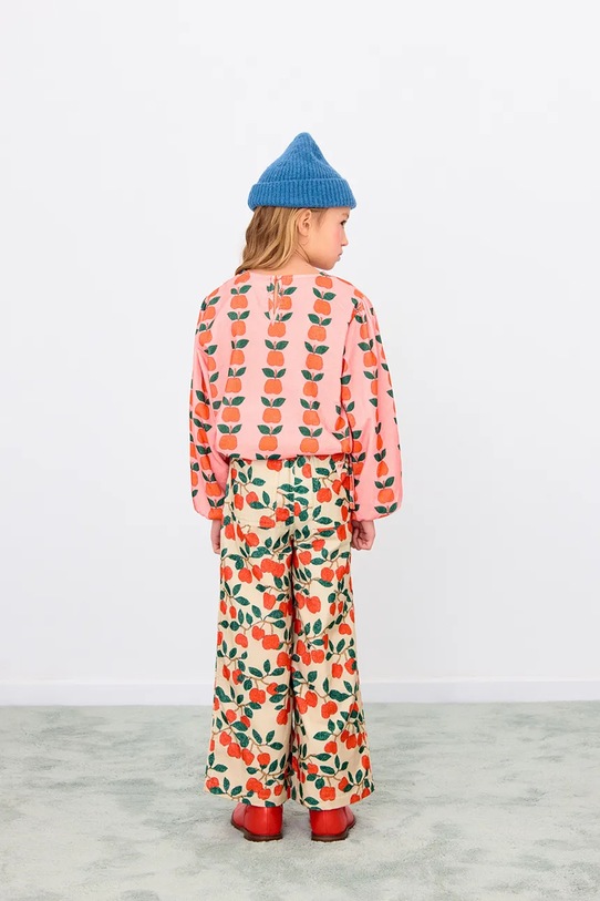 Tinycottons bluzka dziecięca APPLES BLOUSE AW25.383 różowy