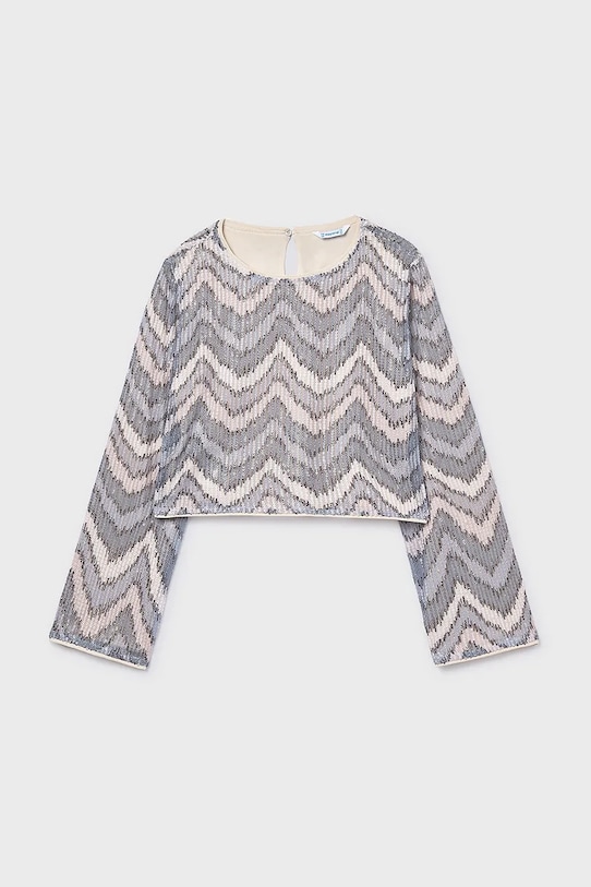 Детска блуза Mayoral щампа сив 7031.8B.Junior.9BYA