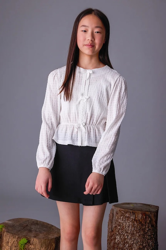 Mayoral bluzka długi biały 7032.8C.Junior.9BYA