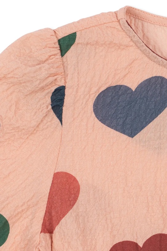 Konges Sløjd bluzka dziecięca ELIN BLOUSE GOTS różowy KS103793.9BYA