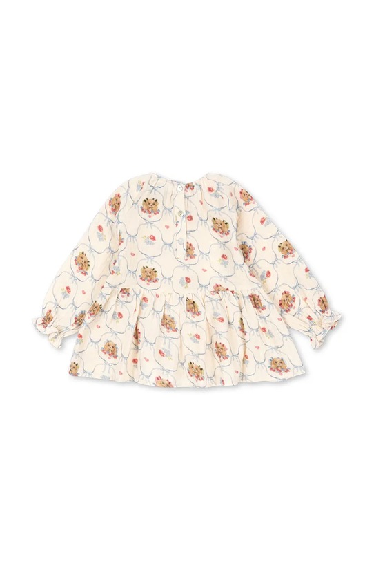 Konges Sløjd bluzka bawełniana dziecięca COCO BLOUSE GOTS KS103757.9BYA beżowy AW25