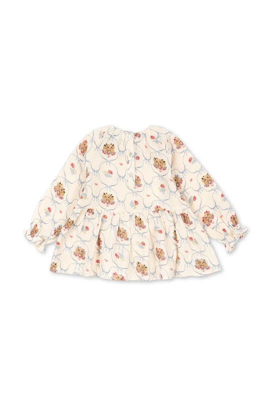 Παιδική βαμβακερή μπλούζα Konges Sløjd COCO BLOUSE GOTS KS103757.9BYA μπεζ AW25
