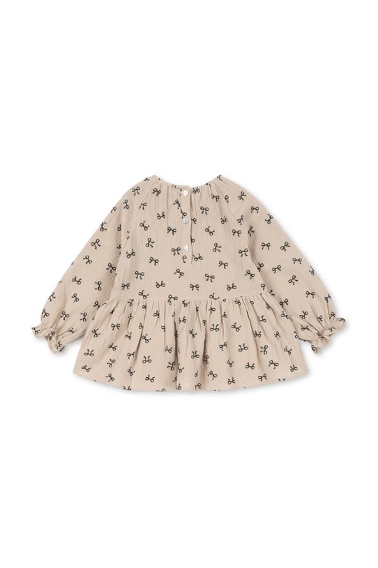 Детска памучна блуза Konges Sløjd COCO BLOUSE GOTS KS103757.9BYA бежов AW25