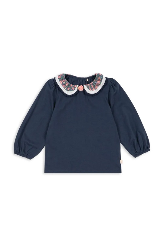 Konges Sløjd bluzka bawełniana dziecięca PAMI BLOUSE GOTS bawełna granatowy KS103955.9BYA