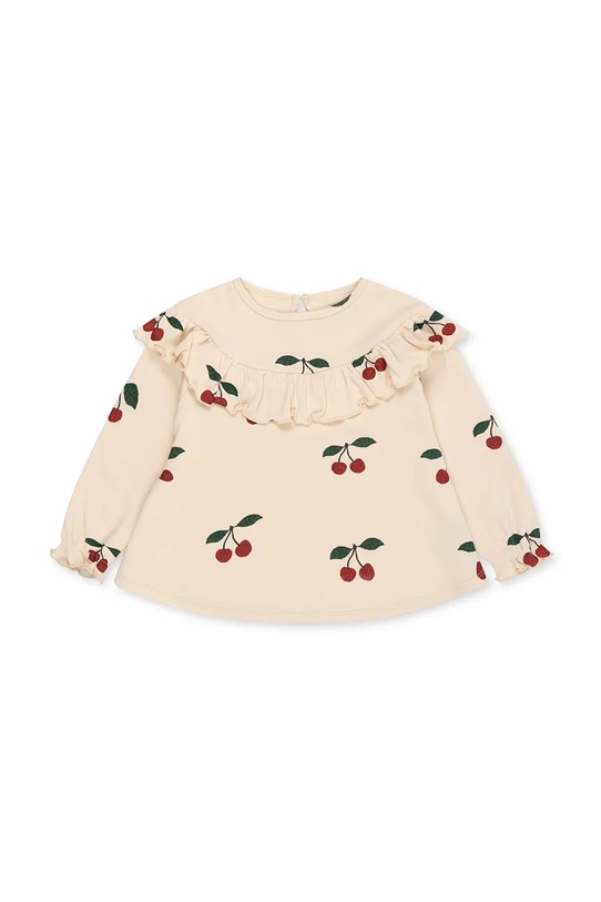 Μπλουζάκι Konges Sløjd MALLI GLITTER BLOUSE GOTS KS103892.9BYA μπεζ AW25