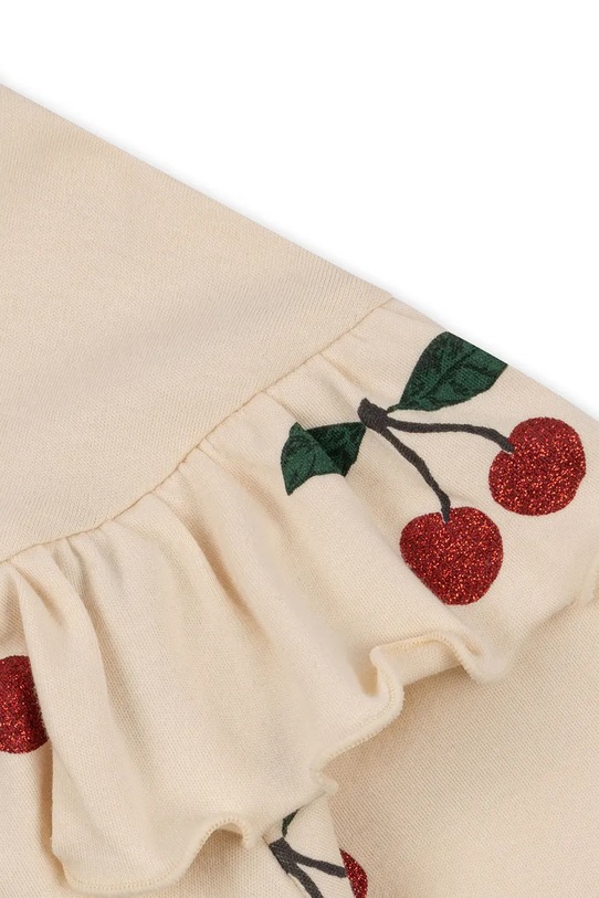 Μπλουζάκι Konges Sløjd MALLI GLITTER BLOUSE GOTS KS103892.9BYA μπεζ