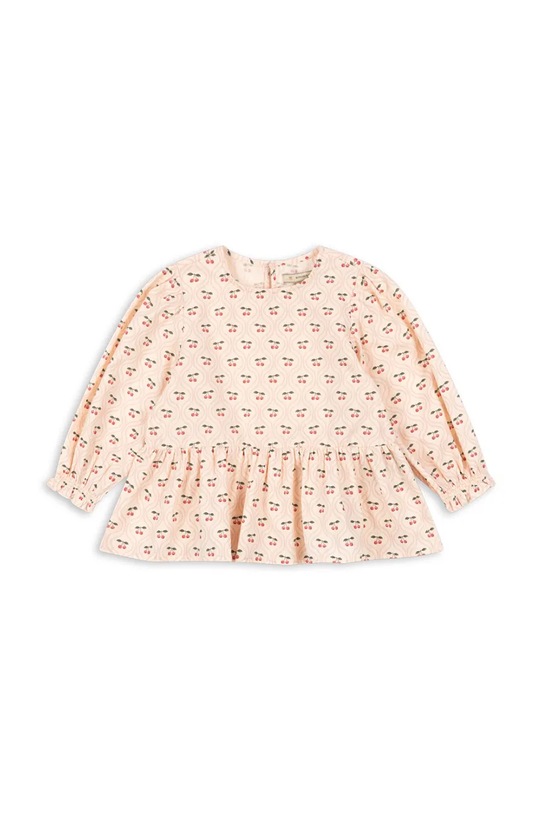 Konges Sløjd bluzka dziecięca CIANNA BLOUSE GOTS casual beżowy KS103754.9BYA