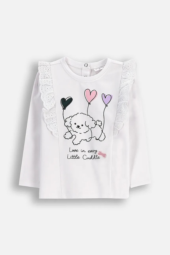 Coccodrillo bluză bebe print alb ZC5143102HGN