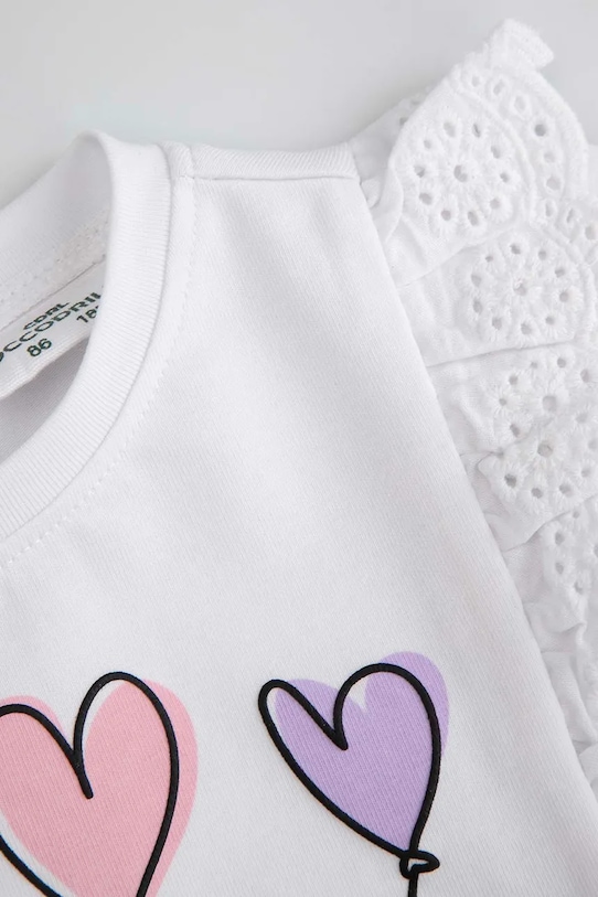 Fete Coccodrillo bluză bebe ZC5143102HGN alb