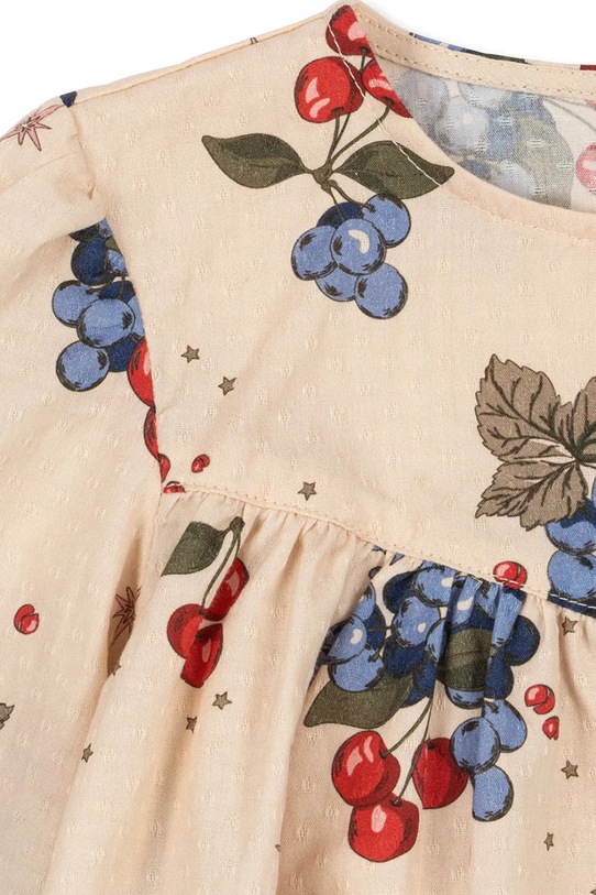 Konges Sløjd bluzka bawełniana dziecięca AVI LS BLOUSE GOTS beżowy KS104202.9BYA