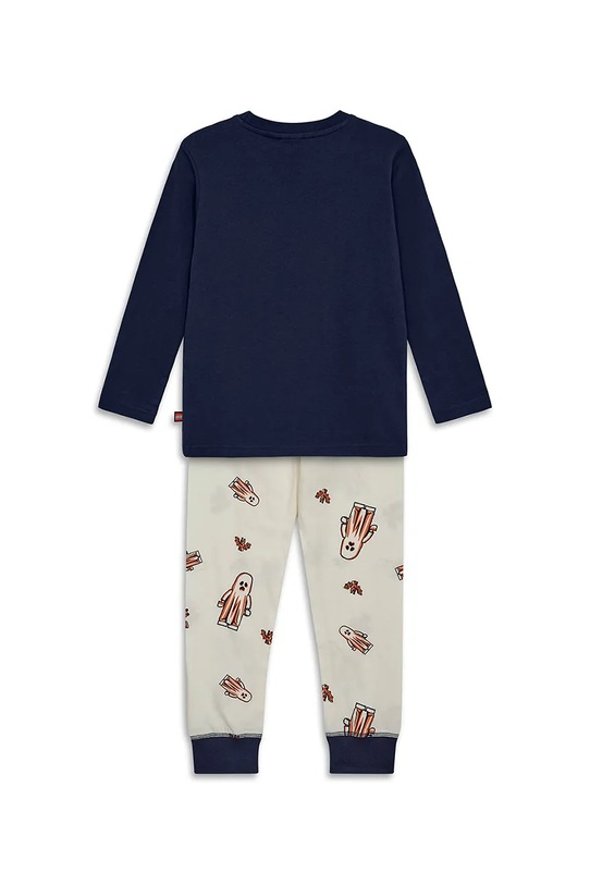 Lego piżama bawełniana dziecięca LWAGAN 710 11011014 granatowy AW25