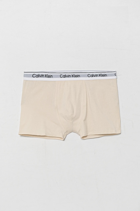 Calvin Klein Underwear boxer bambini pacco da 2 B70B700506.9BYA beige AW25
