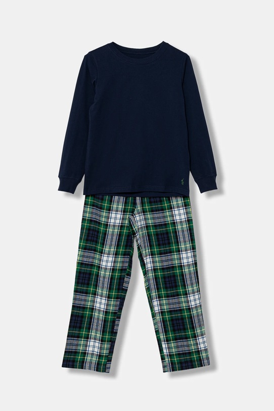 Polo Ralph Lauren piżama bawełniana dziecięca wzorzyste granatowy 9P0282