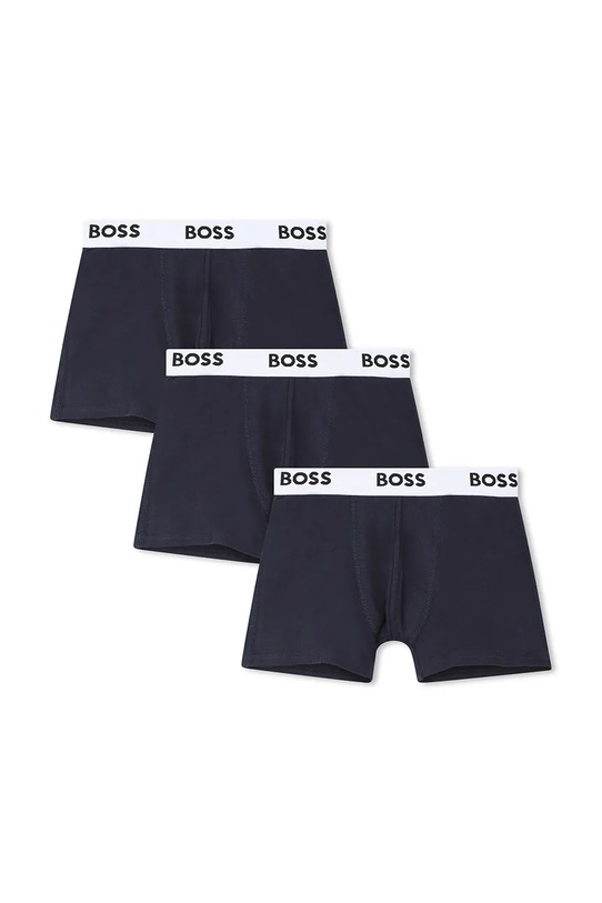 Παιδικά μποξεράκια BOSS 3-pack εφαρμοστό σορτς μπόξερ σκούρο μπλε J52663.102.150