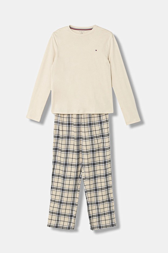 Tommy Hilfiger piżama dziecięca wzorzyste beżowy UB0UB00585.9BYA