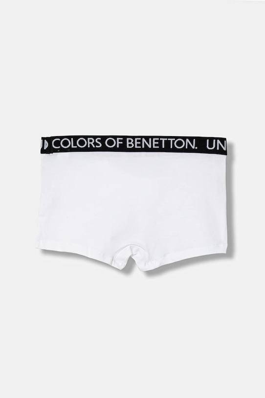 Otroške boksarice United Colors of Benetton 2-pack 3OP80X230.G.Reprop.9BYA bela AW25