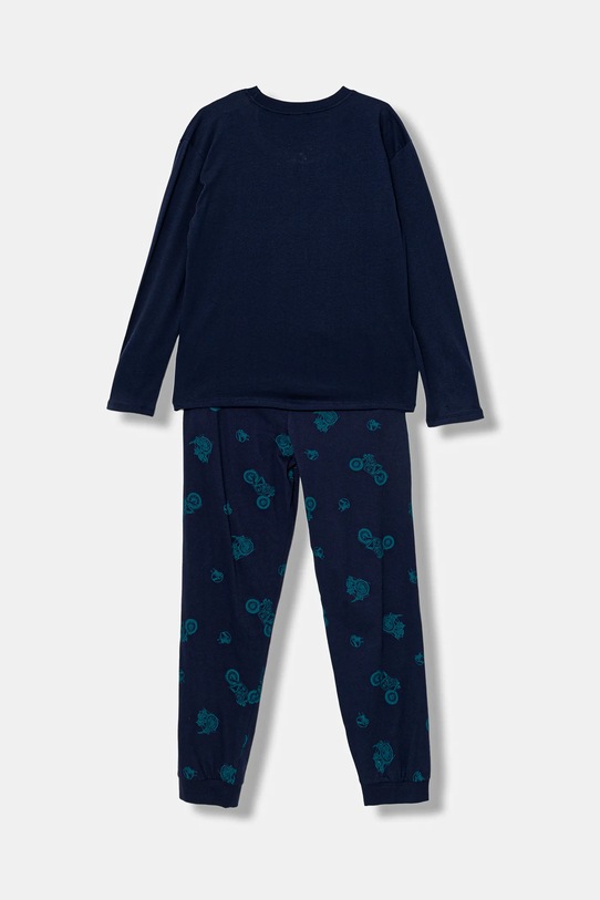 United Colors of Benetton piżama bawełniana dziecięca 3VR50P08Y.G.seasonal granatowy AW25