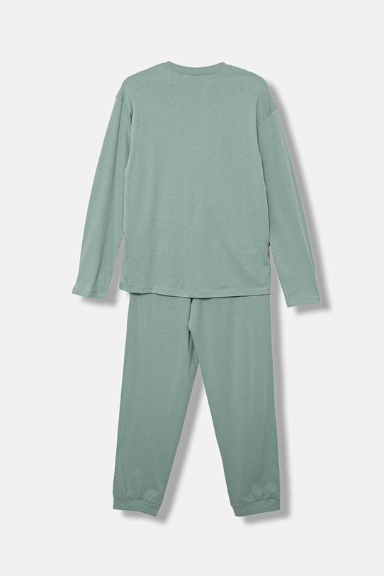 United Colors of Benetton set de pijama de bumbac pentru copii 3VR50P08Z.G.seasonal turcoaz AW25