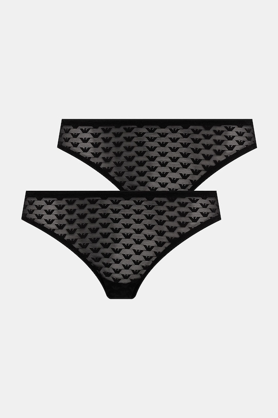 Emporio Armani Underwear brazyliany 2-pack dzianina czarny EW000402.AF15358