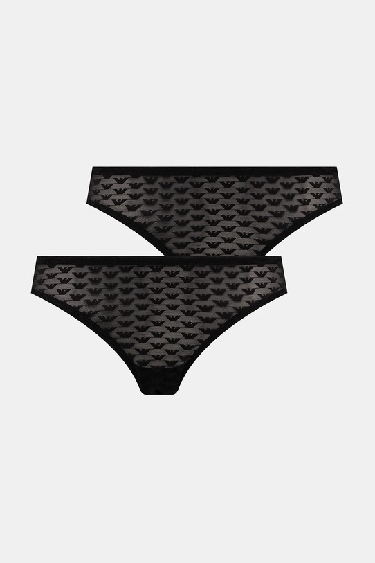Emporio Armani Underwear figi 2-pack dzianina czarny EW000403.AF15358