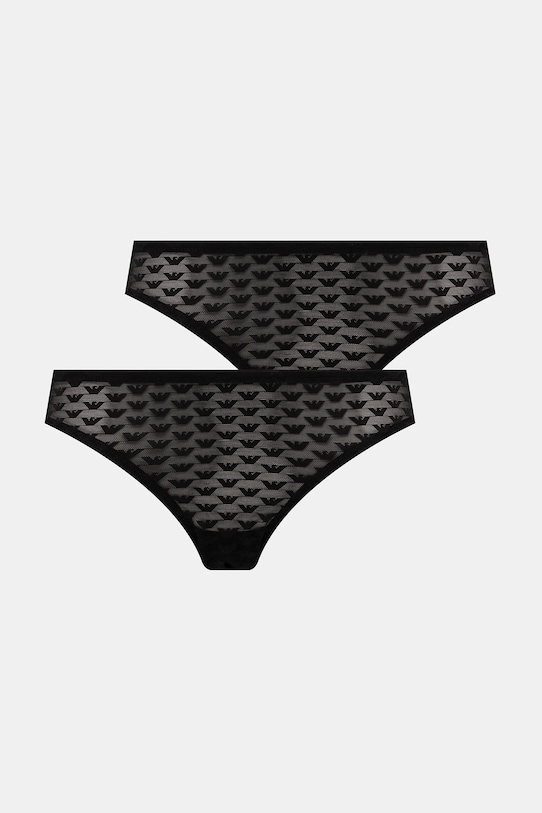 Emporio Armani Underwear figi 2-pack dzianina czarny EW000403.AF15358