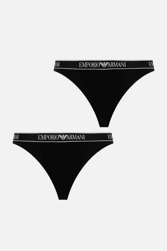 Трусы Emporio Armani Underwear 2 шт аппликация чёрный EW000404.AF15345