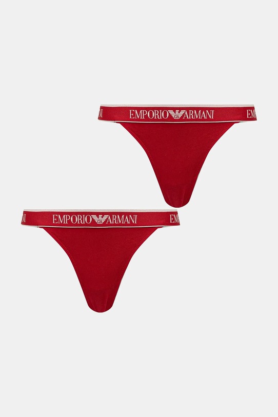 Стринги Emporio Armani Underwear 2 шт аппликация красный EW000405.AF15345
