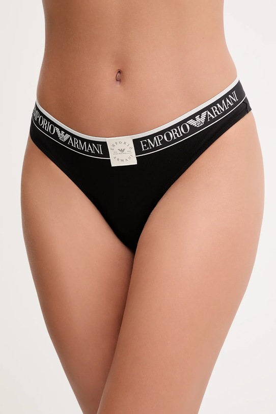Odzież Emporio Armani Underwear komplet - biustonosz i brazyliany EW001905.AF15345 czarny